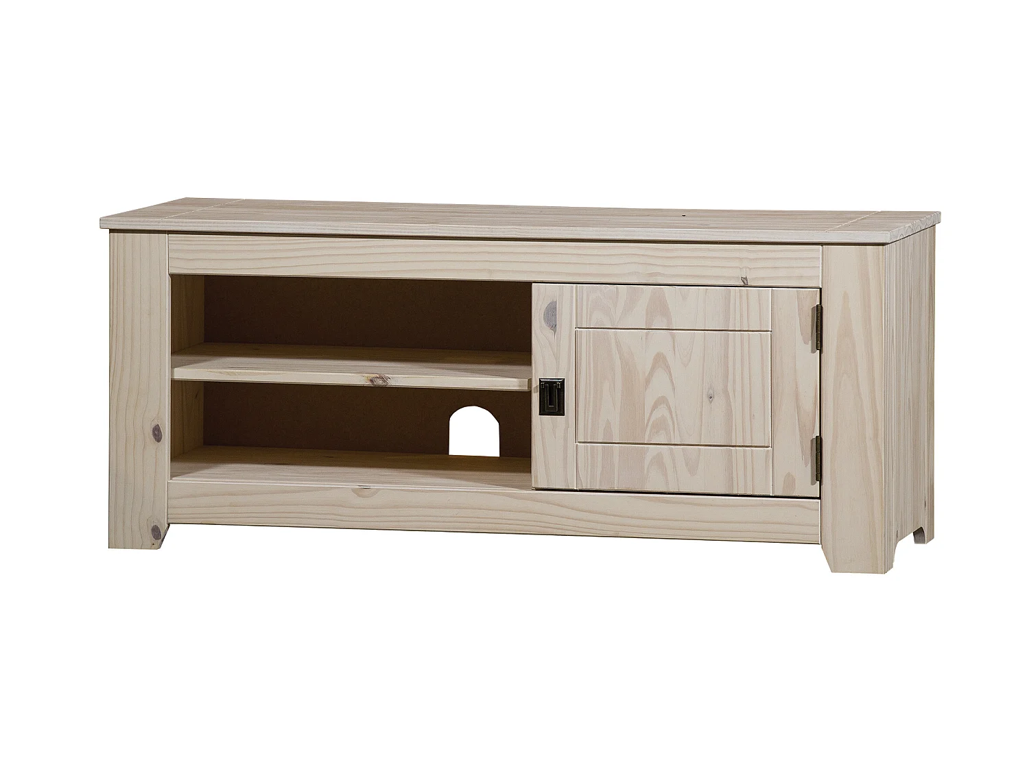 Meuble Tv Nice 1 Porte 50X120X38Cm Blanc - Venprodin