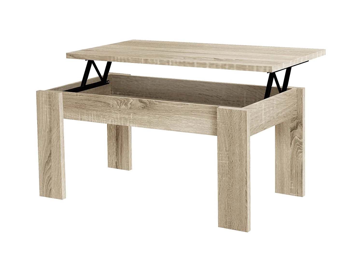 Table Basse Pliante 51/63X105X55Cm Cambrian - Venprodin