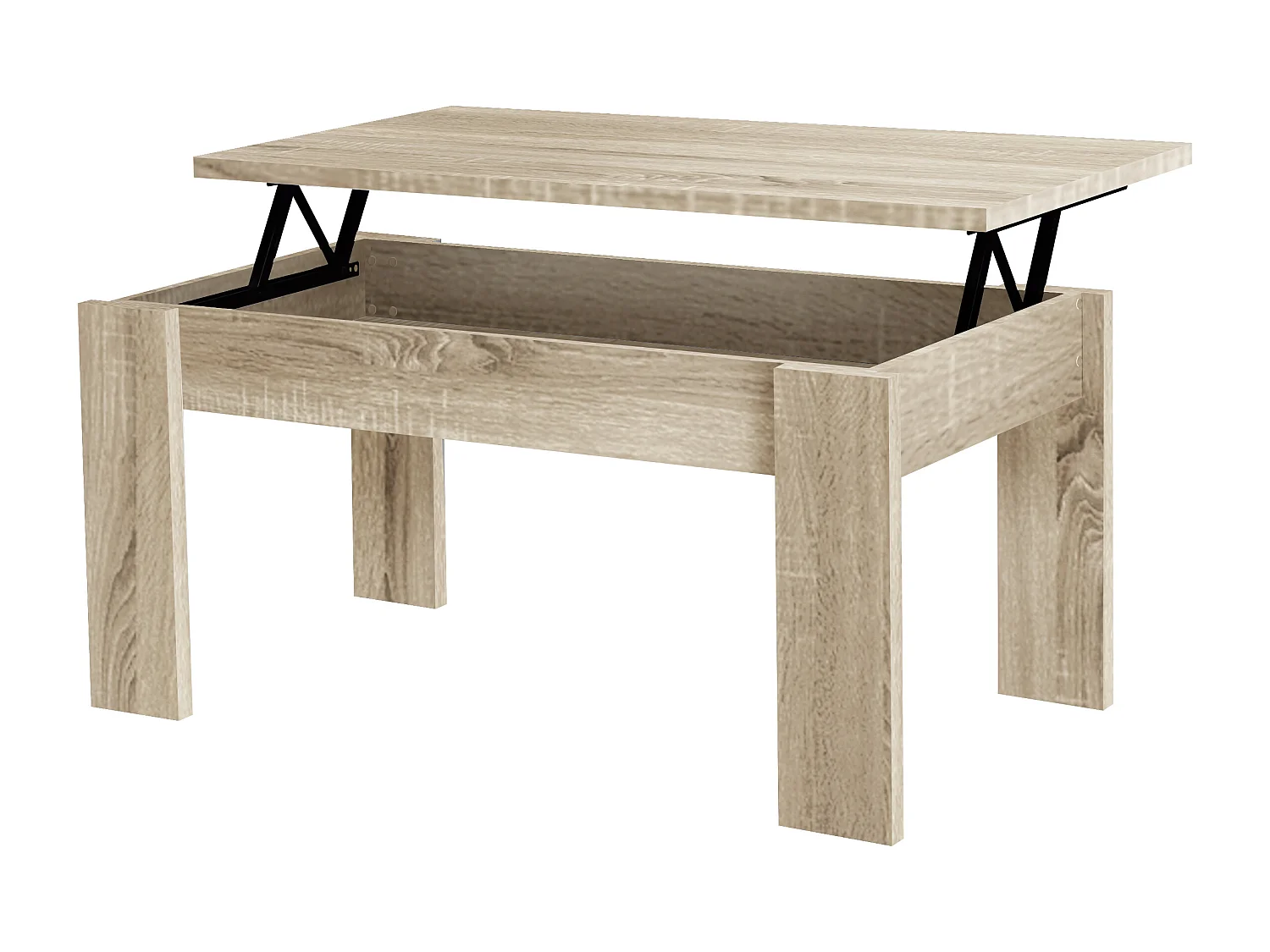Table Basse Pliante 51/63X105X55Cm Cambrian - Venprodin