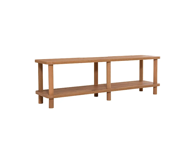 Mesa tv,100% tablero de aglomerado rechapado en melamina, color atlantic pino