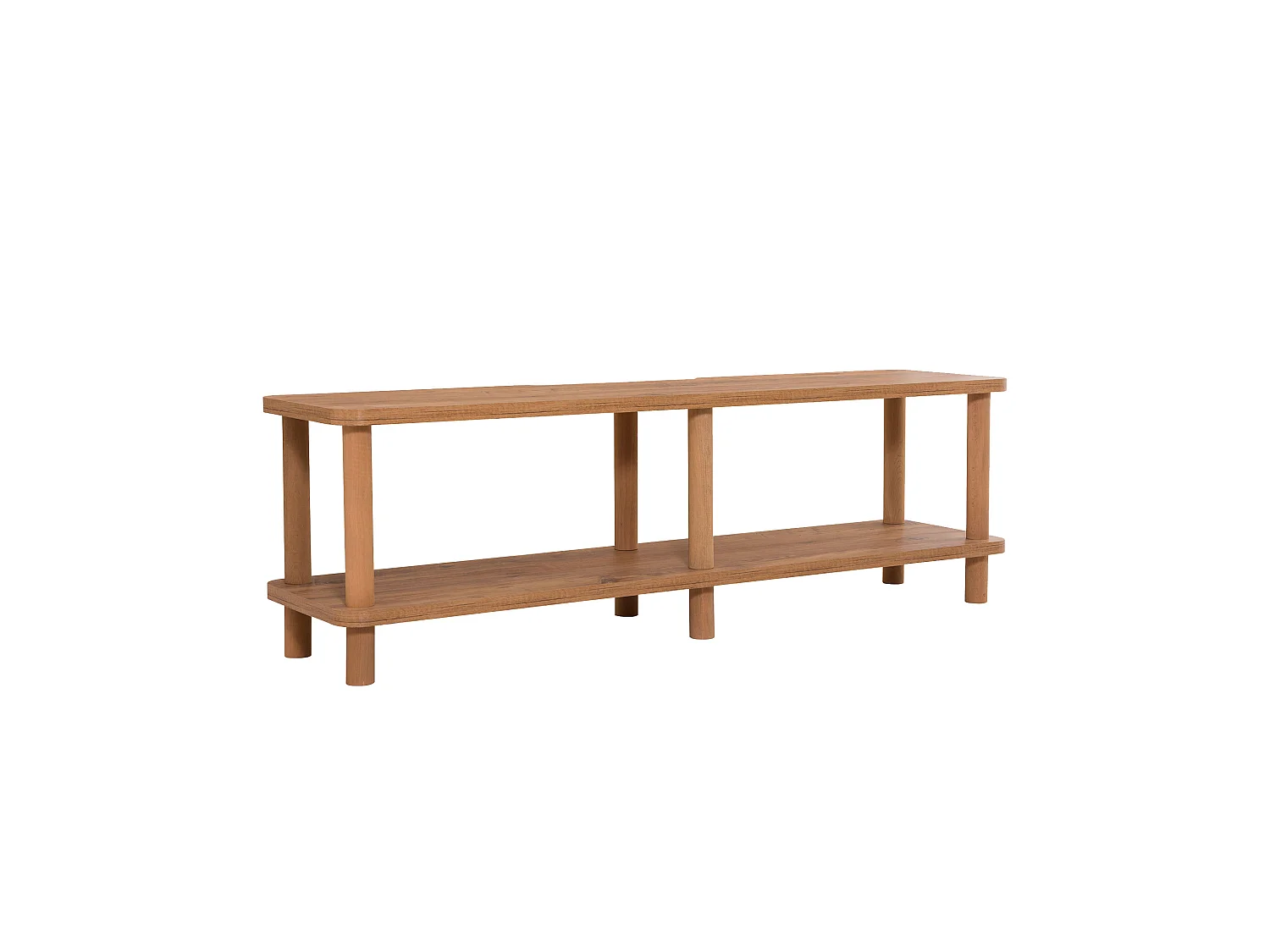 Mesa tv,100% tablero de aglomerado rechapado en melamina, color atlantic pino