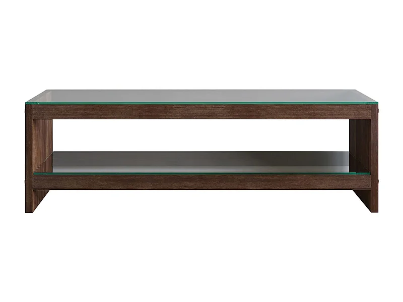 Meuble tv rhin design  en couleur nogal, 140x45x40cm