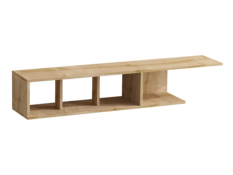 Mesa tv,100% tablero de aglomerado rechapado en melamina, color safiro roble