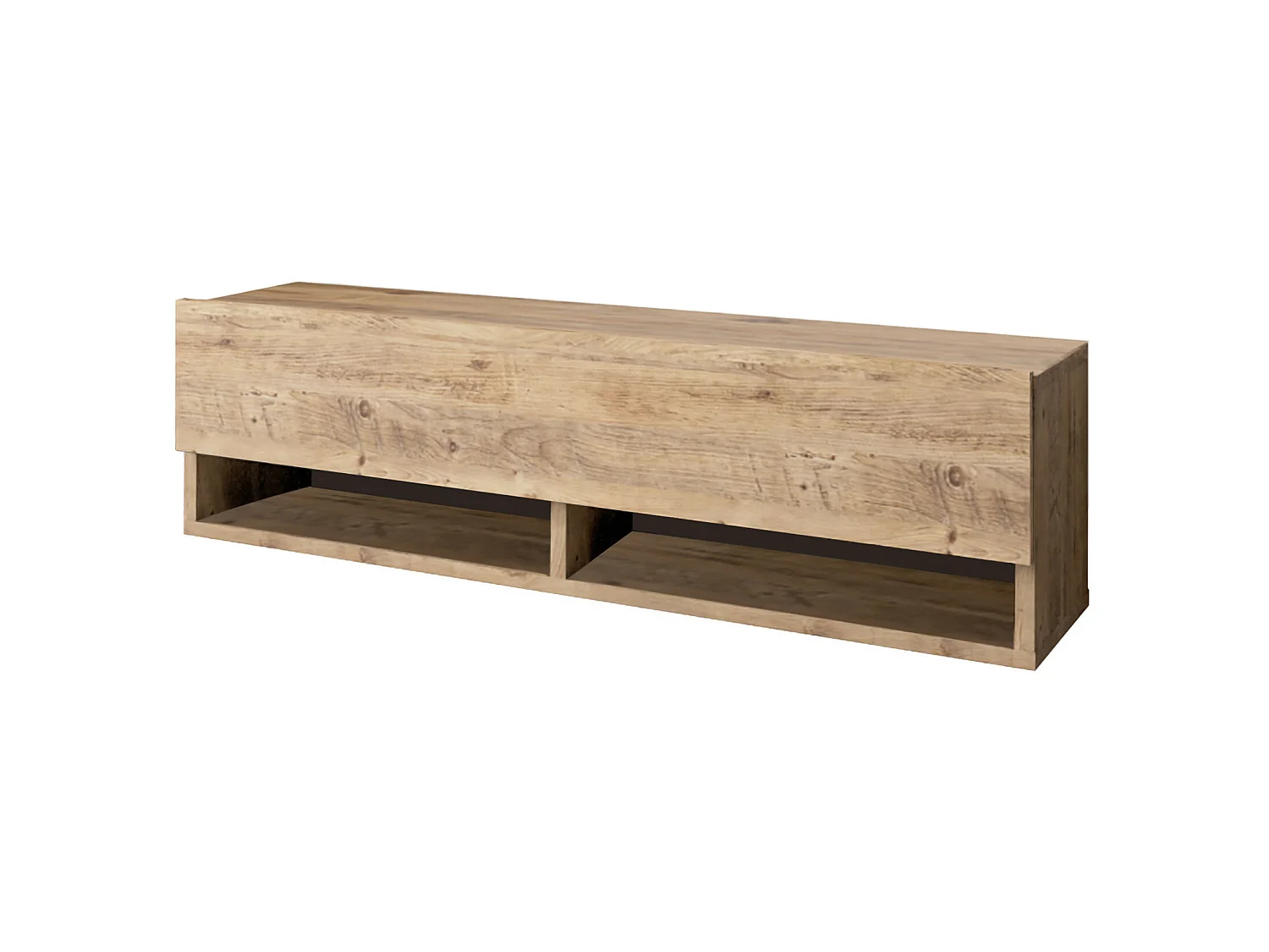 Mesa tv,100% tablero de aglomerado rechapado en melamina, color athlantic pino