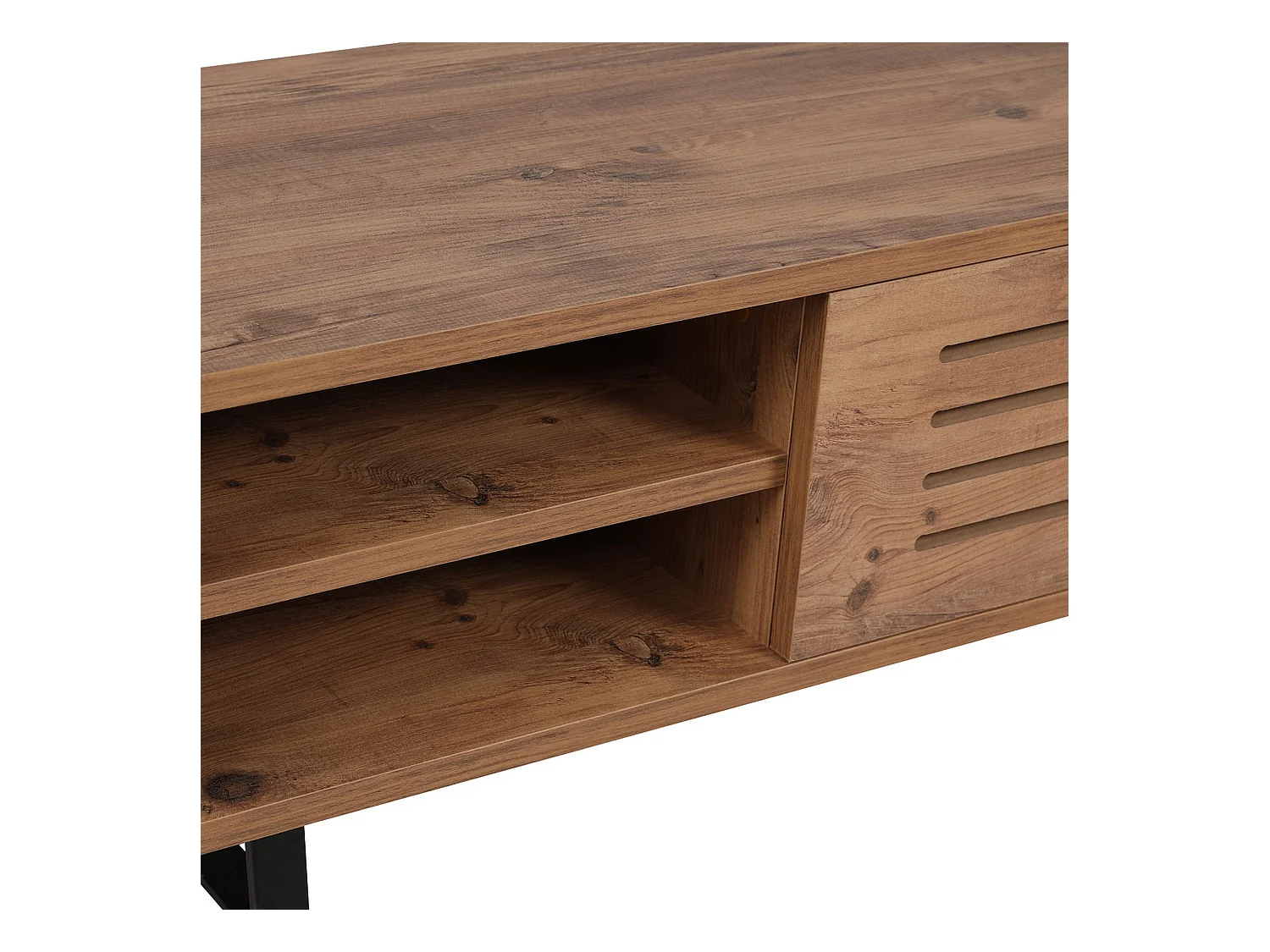 Mesa tv,100% tablero de aglomerado rechapado en melamina, color atlantic pino