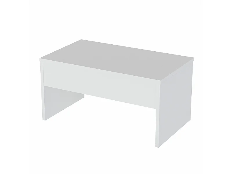Mesa auxiliar,100% tablero de aglomerado rechapado en melamina, color blanco