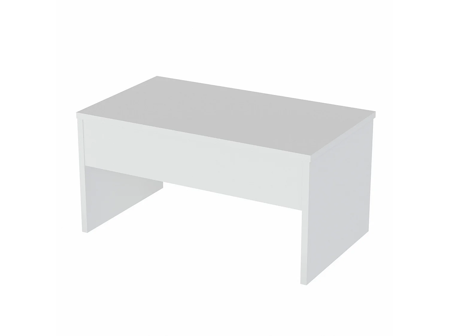 Mesa auxiliar,100% tablero de aglomerado rechapado en melamina, color blanco