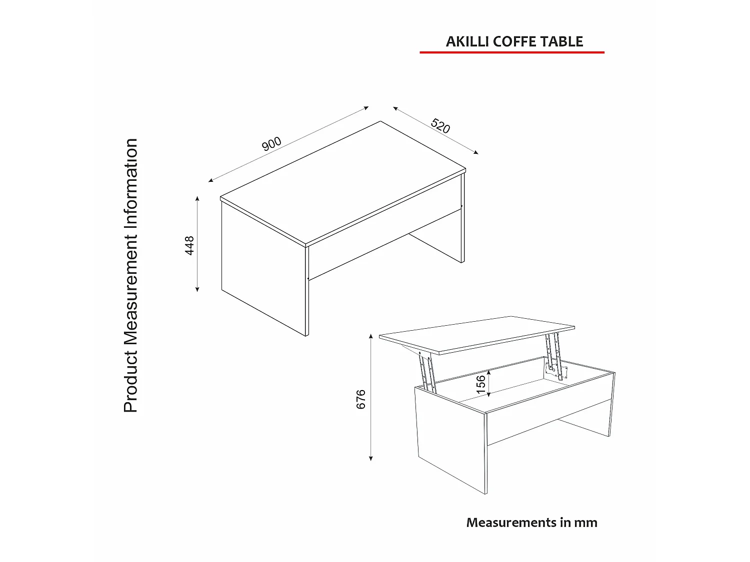 Mesa auxiliar,100% tablero de aglomerado rechapado en melamina, color blanco
