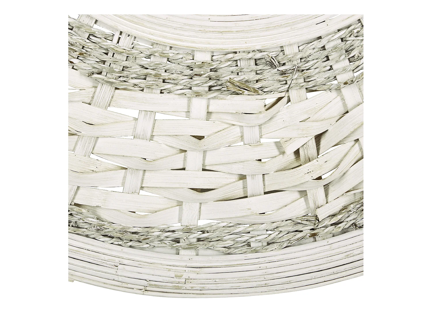 Espejo SOLEDAD 61 cm 61 cm Madera de bambú Blanco