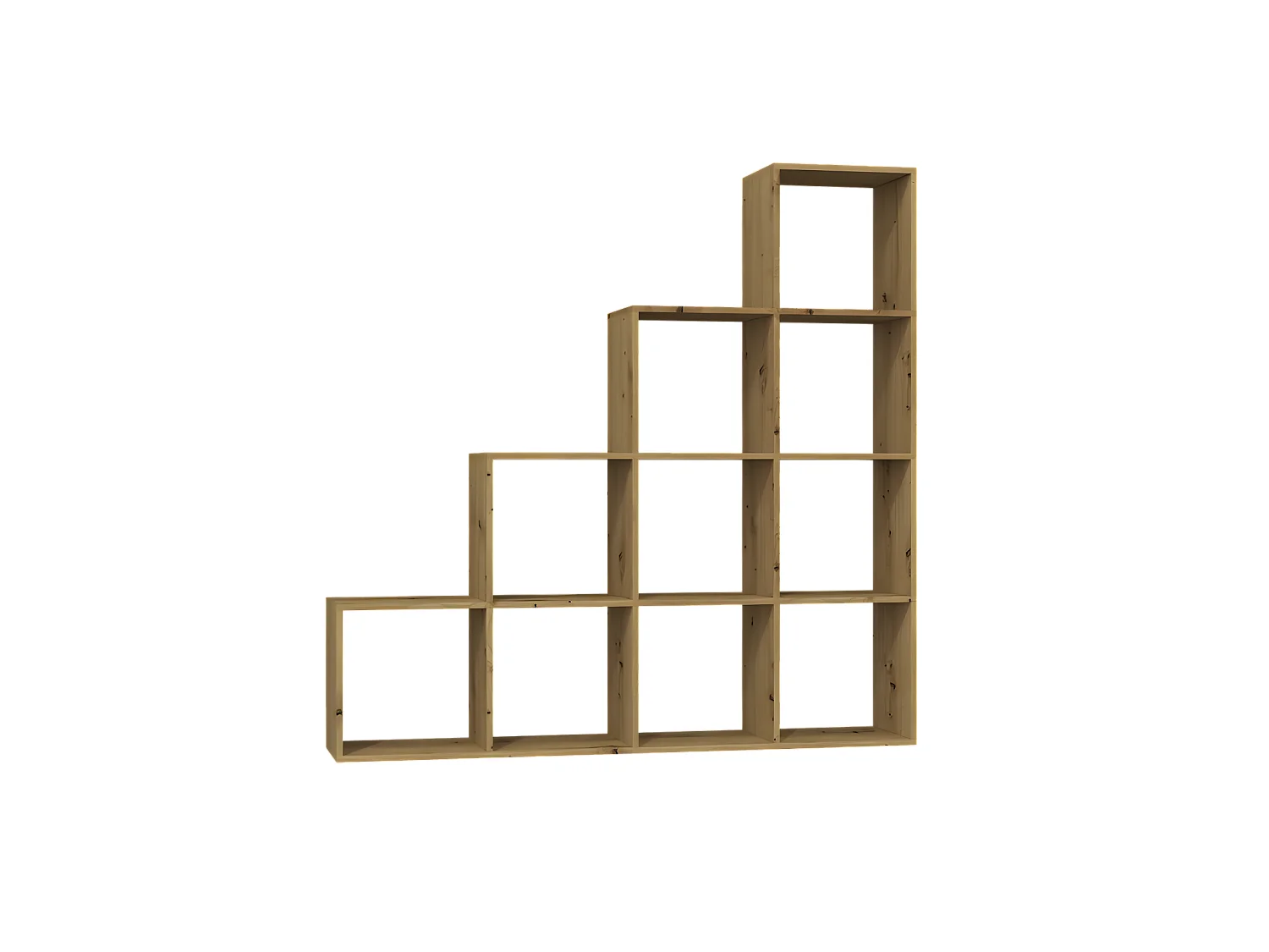 SALERNO | Étagère casier bibliothèque moderne 153x153x30 | Séparateur de pièce | Meuble gain de place  | 10 casiers de rangement