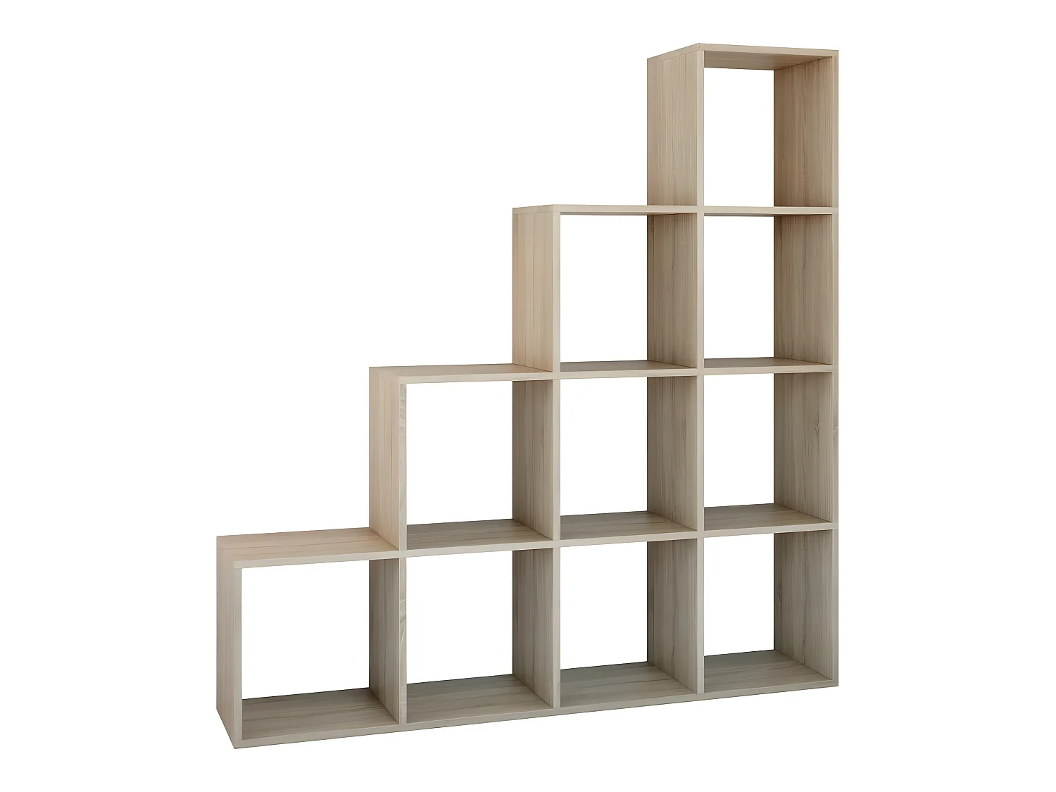 SALERNO | Étagère casier bibliothèque moderne 153x153x30 | Séparateur de pièce | Meuble gain de place  | 10 casiers de rangement