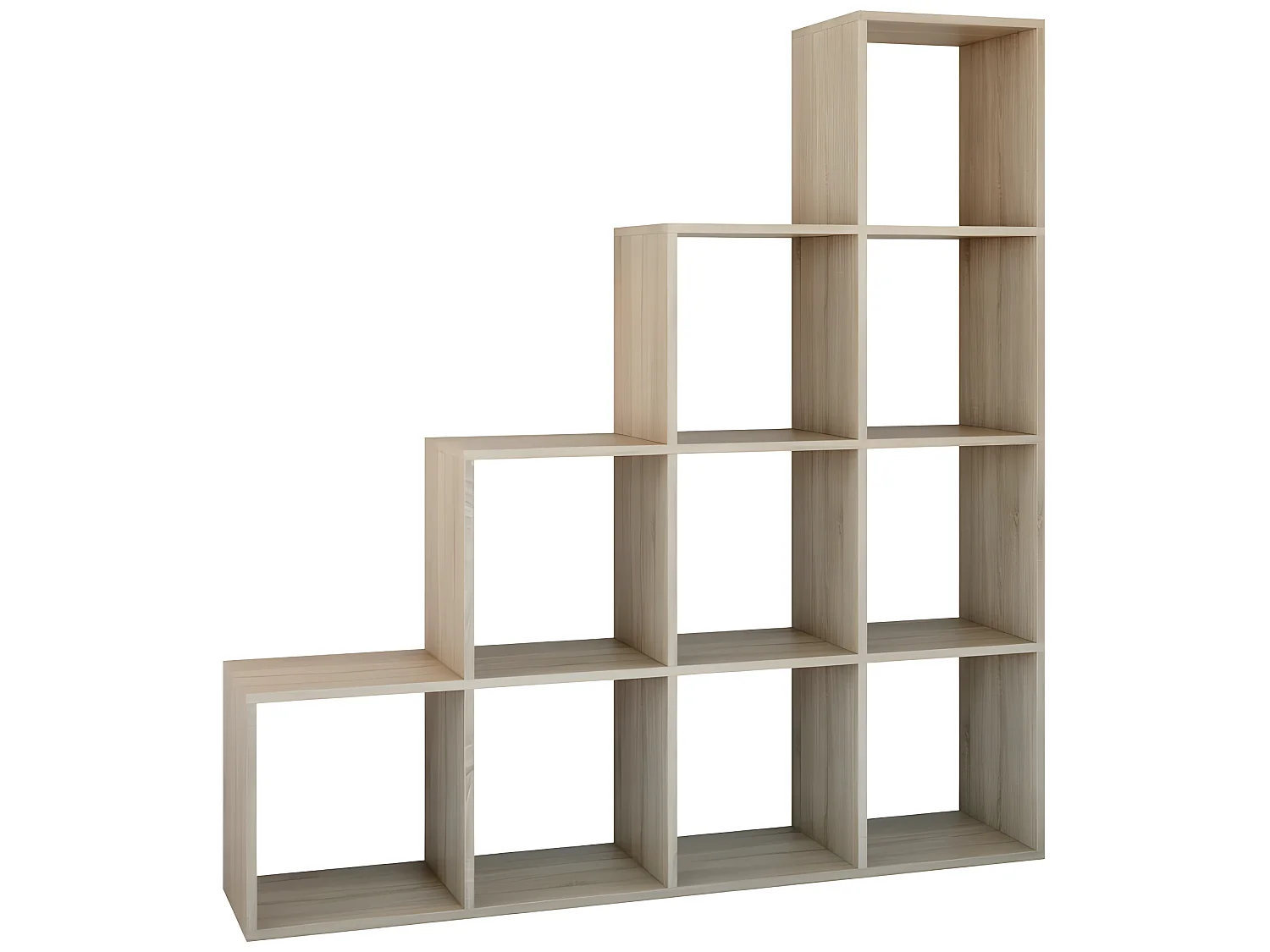 SALERNO | Étagère casier bibliothèque moderne 153x153x30 | Séparateur de pièce | Meuble gain de place  | 10 casiers de rangement