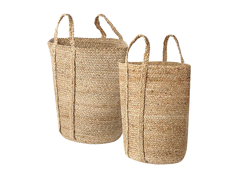 Set van 2 manden ORNACH Jute Natuurlijk