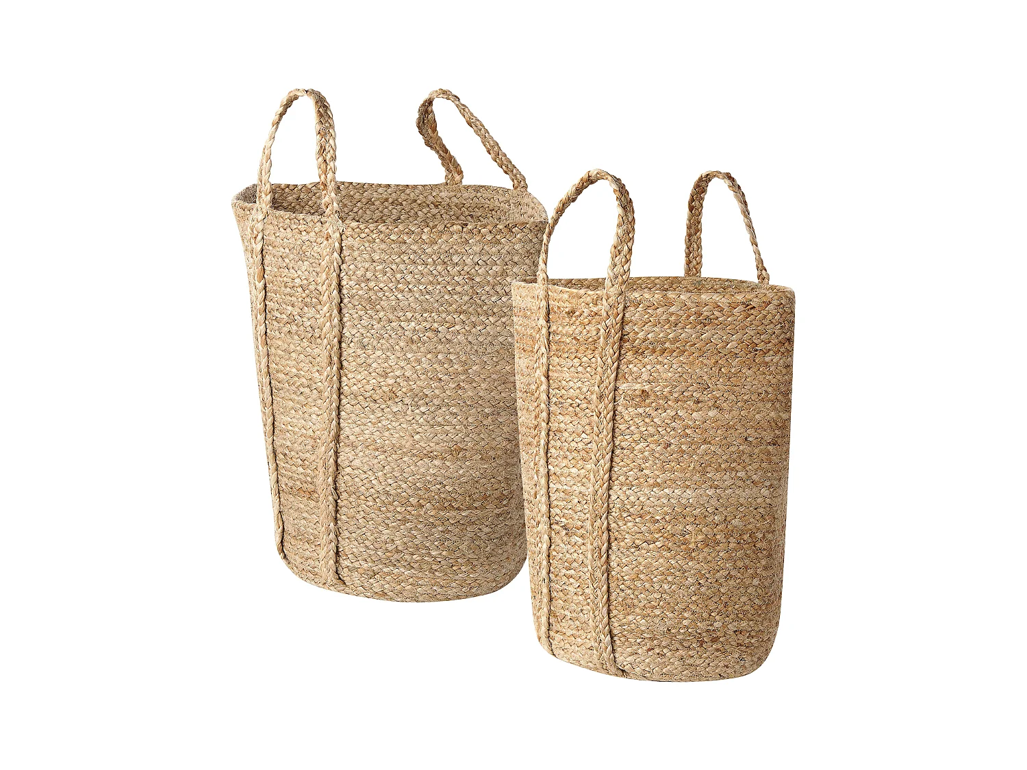 Set van 2 manden ORNACH Jute Natuurlijk