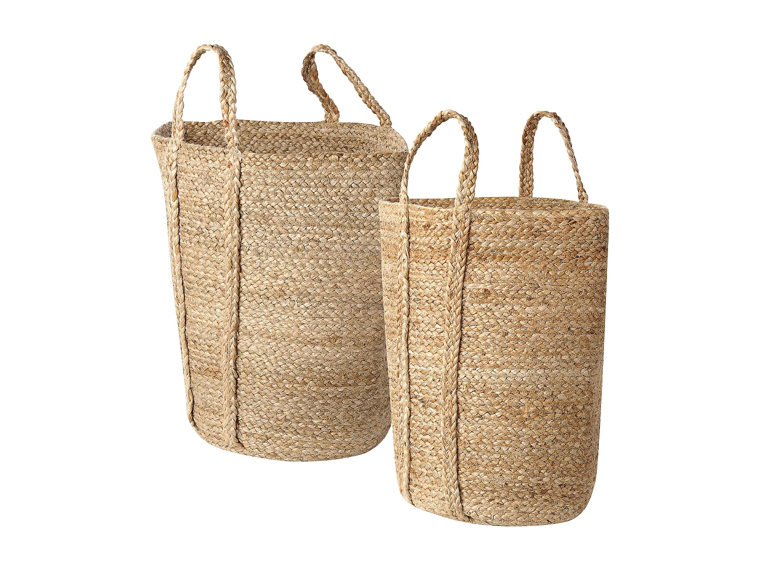 Set van 2 manden ORNACH Jute Natuurlijk