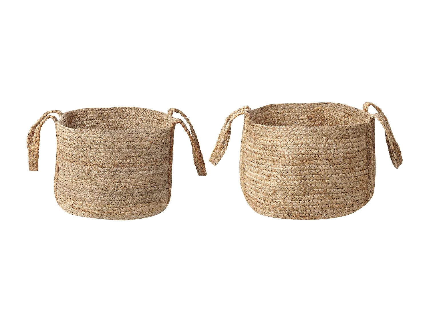 Set di 2 cestini KORNAK Iuta Naturale