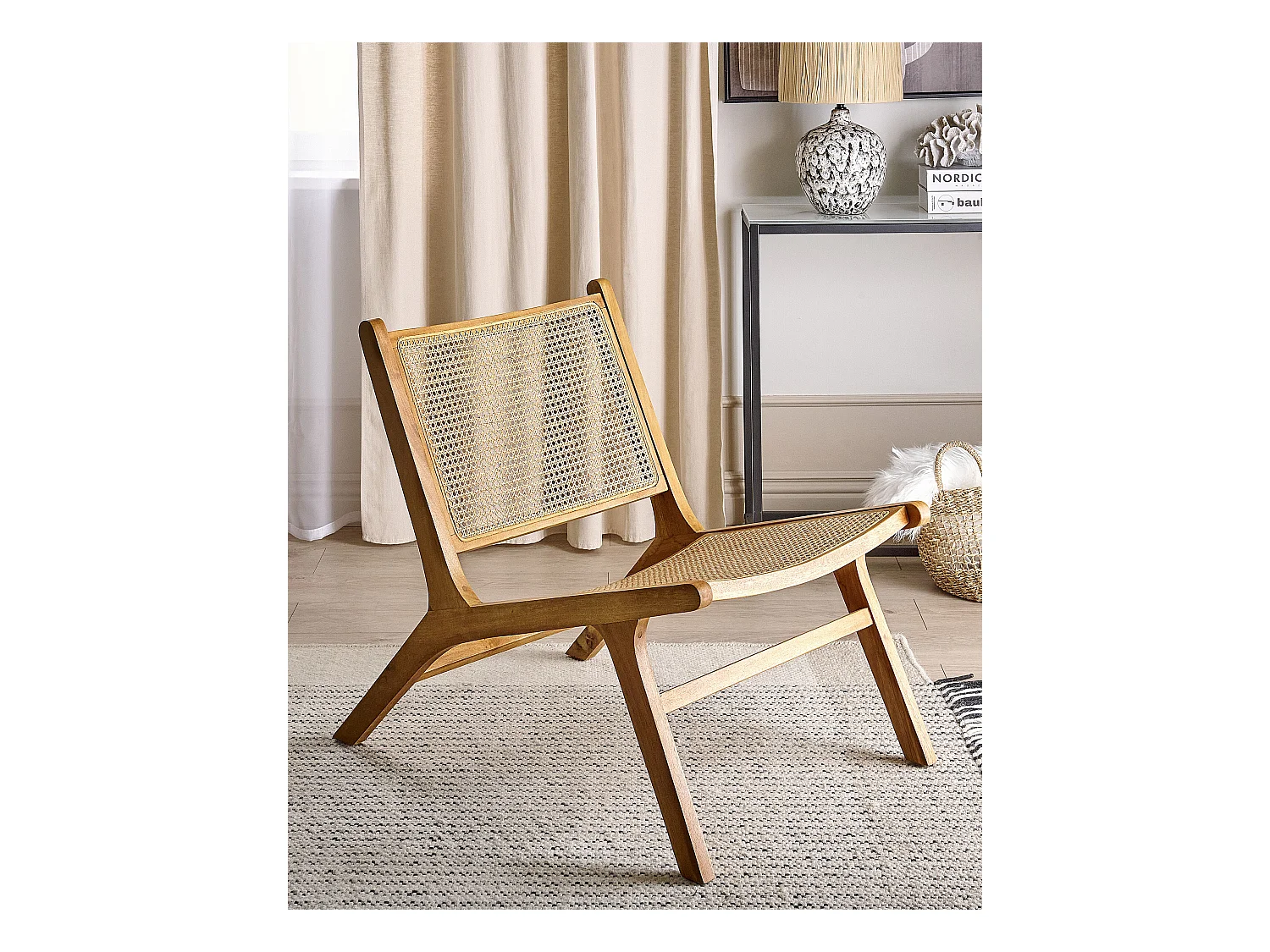 Chaise de salle à manger MIDDLETOWN Bois d'acajou Naturel