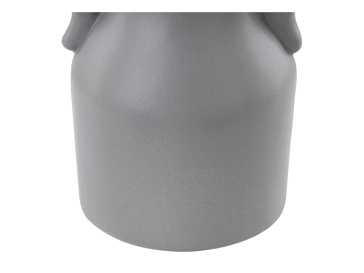 Blumenvase Keramik handgefertigt grau 21 cm Gesichtsmotiv mit Griffen Tripoli