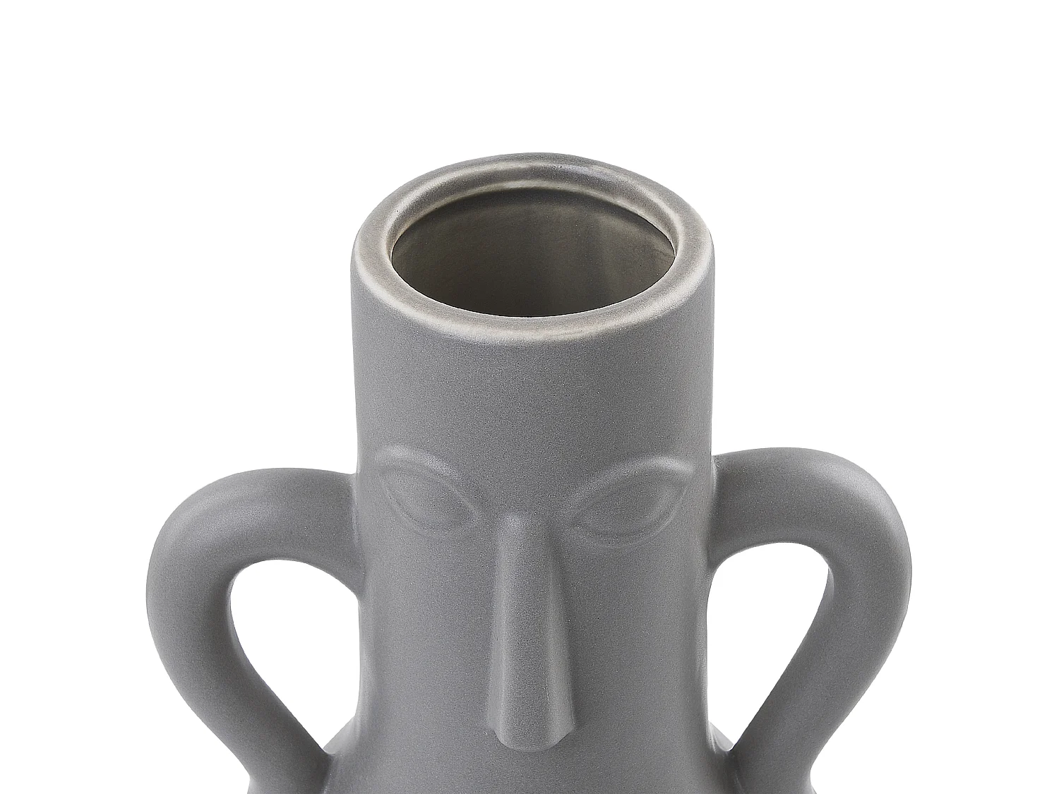 Vase à fleurs TRIPOLI Céramique 21 cm Gris