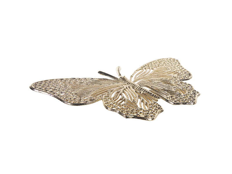 Figura decorativa Mariposa MADIUN Metal Dorado