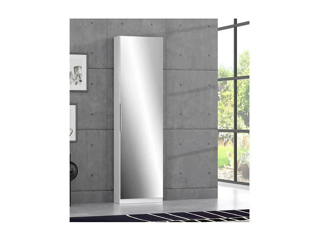 CALMA Scarpiera moderna bianco opaco 50 cm