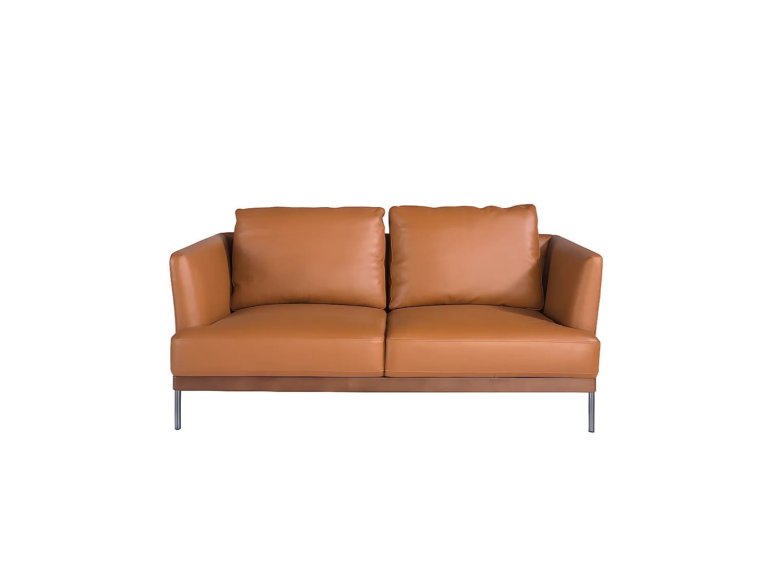 2-zitsbank bekleed in bruin leder 6170 ANGEL CERDA