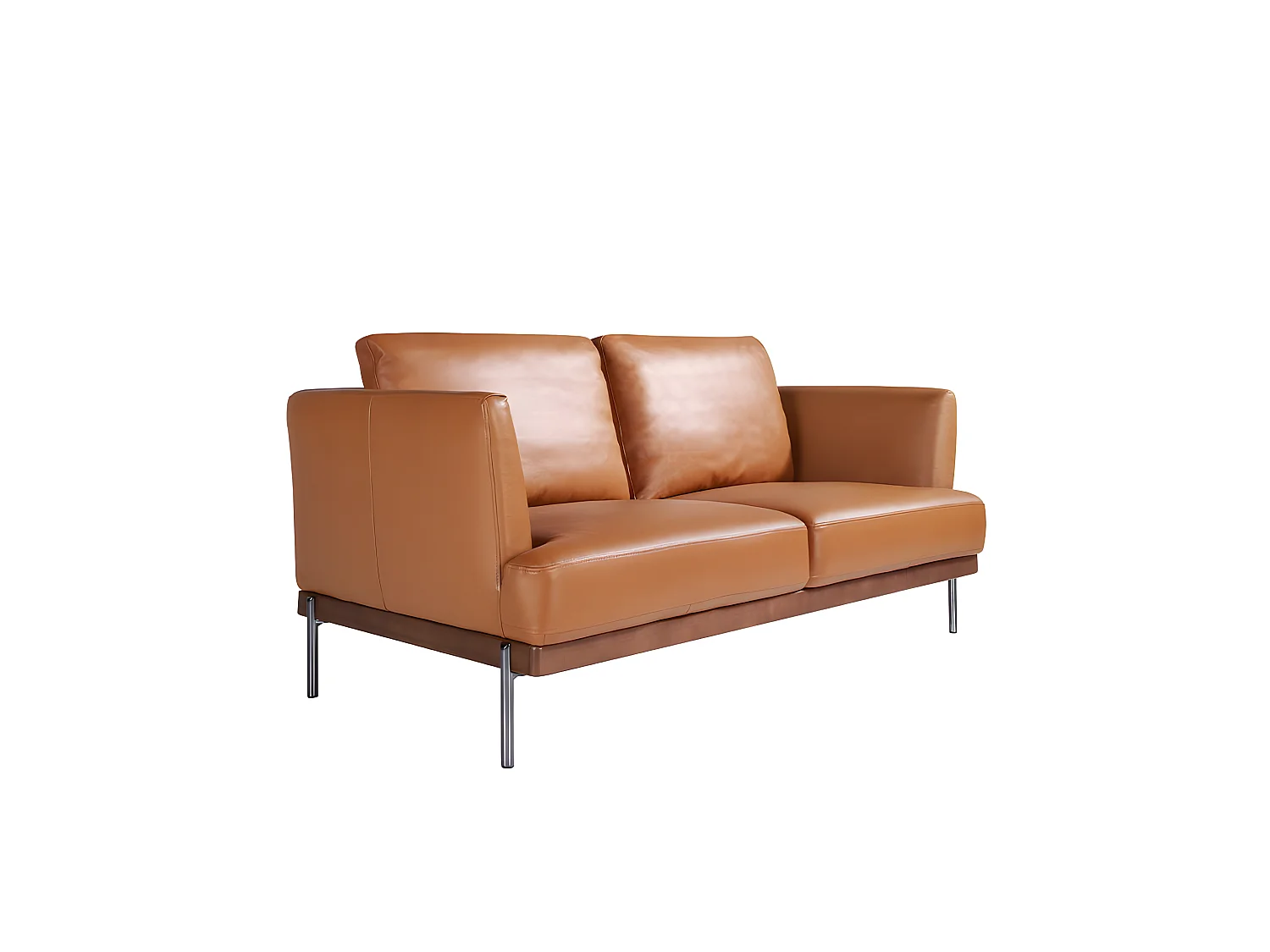 2-zitsbank bekleed in bruin leder 6170 ANGEL CERDA