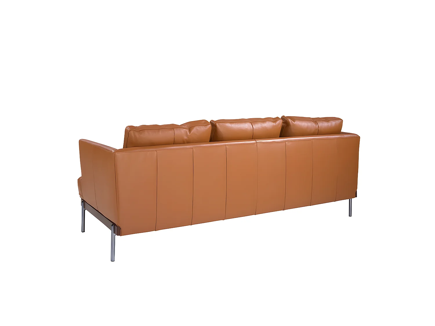 3-zitsbank bekleed in bruin leer 6171 ANGEL CERDA