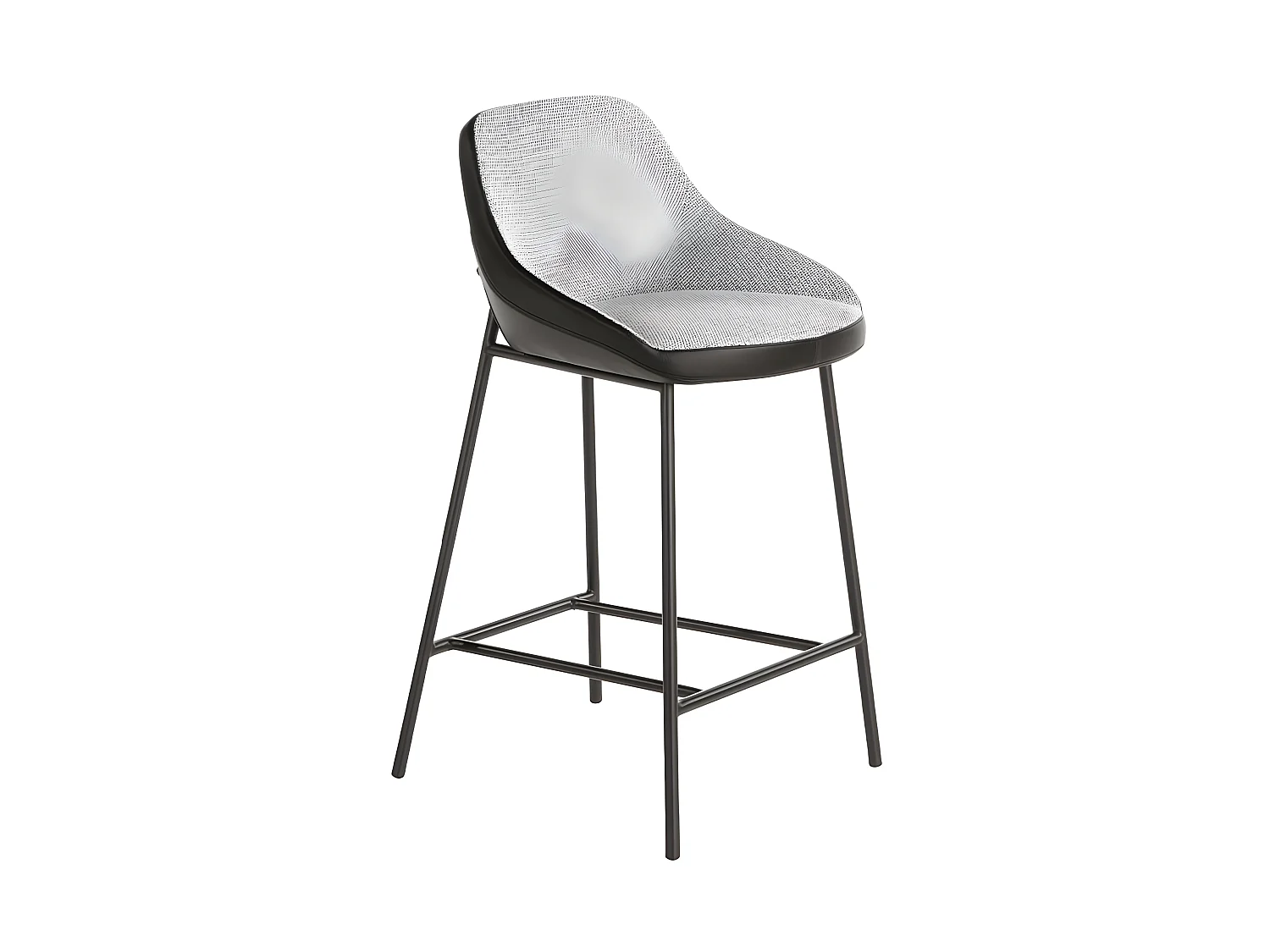 Hocker aus Stoff, Polypropylen und Stahl  4100 ANGEL CERDA