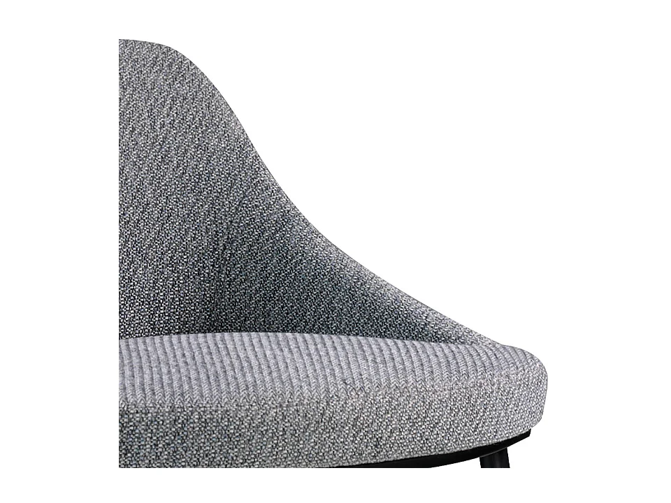 Kruk bekleed met stof en zwart stalen structuur 4103 ANGEL CERDA