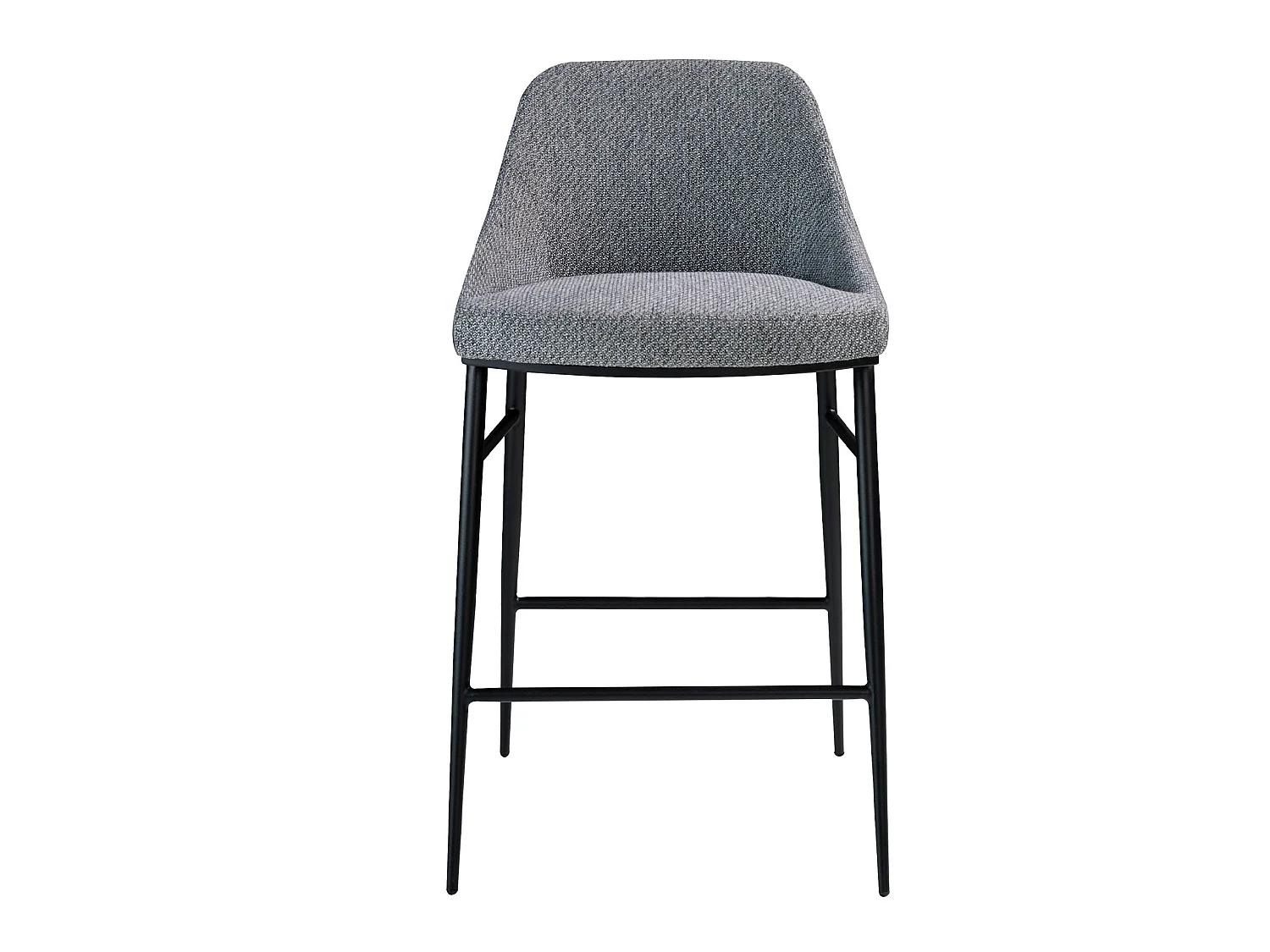 Hocker aus grauem Stoff 4103 ANGEL CERDA