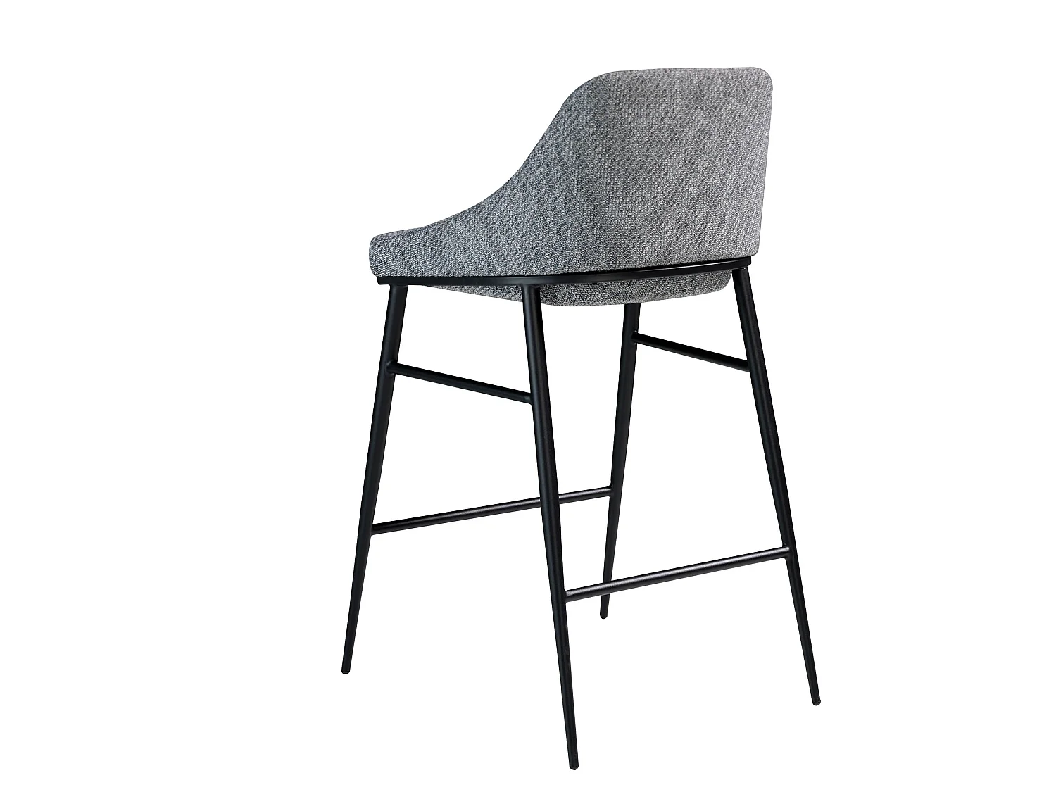 Hocker aus grauem Stoff 4103 ANGEL CERDA