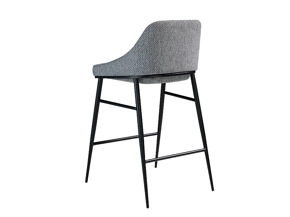 Tabouret en tissu gris 4103 ANGEL CERDA