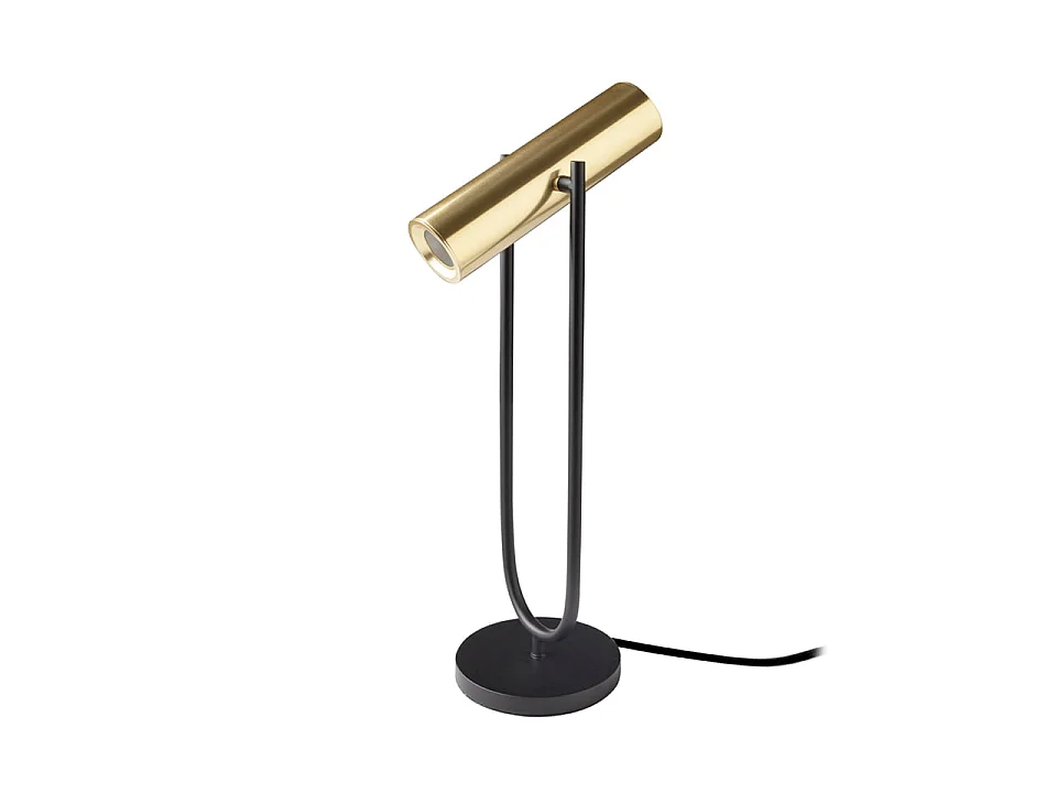 Tafellamp in zwart en verguld staal 8057 ANGEL CERDA