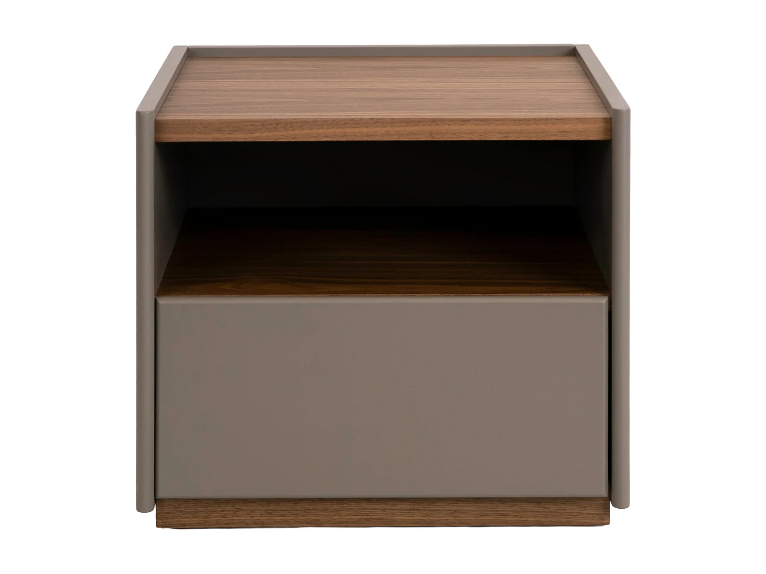 Chevet en bois gris et noyer 7116 ANGEL CERDA