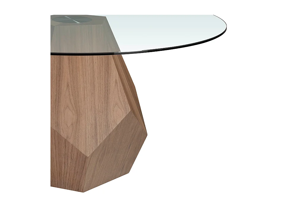 Ronde walnoten eettafel 1093 ANGEL CERDA