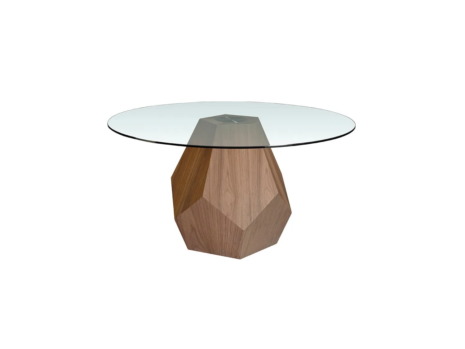 Ronde walnoten eettafel 1093 ANGEL CERDA