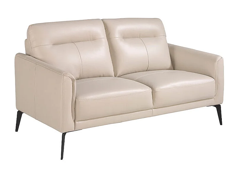 Skórzana sofa 2-osobowa szary taupe 6137 ANGEL CERDA