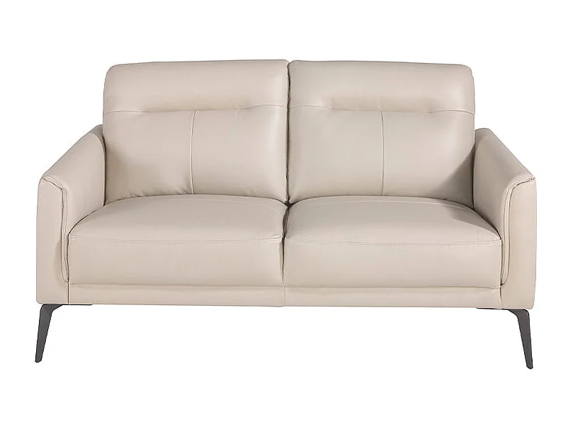 Skórzana sofa 2-osobowa szary taupe 6137 ANGEL CERDA