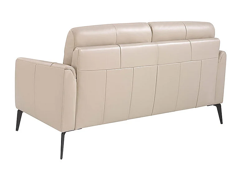 Skórzana sofa 2-osobowa szary taupe 6137 ANGEL CERDA