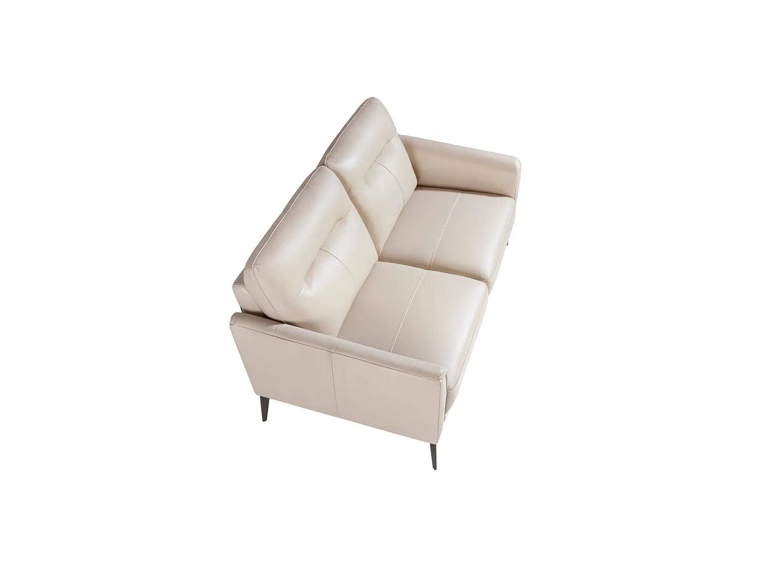 Sofá 2 plazas piel vacuno color taupé  6137 ANGEL CERDA