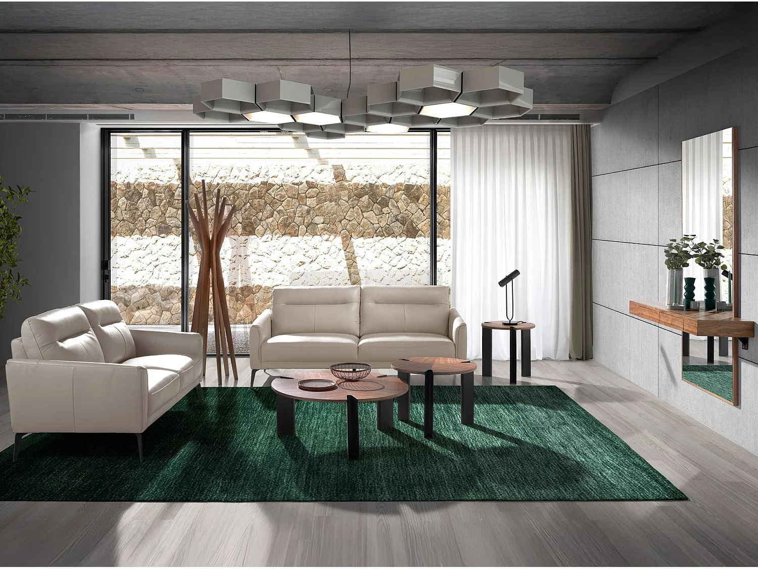 2 zits bank grijs taupe 6137 ANGEL CERDA