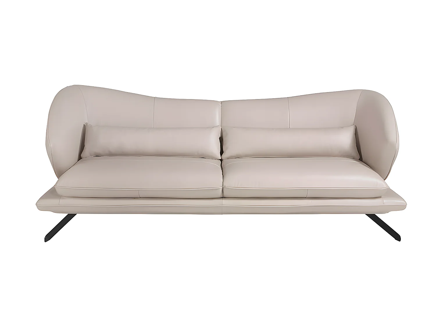 3-zitsbank in taupe grijs rundleder 6146 ANGEL CERDA