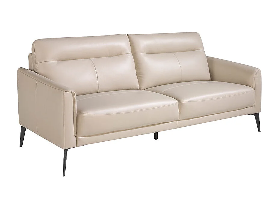 3 zits bank in taupe grijs leer 6138 ANGEL CERDA