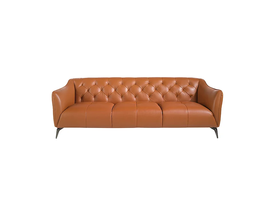 3-zitsbank bekleed in bruin rundleder 6169 ANGEL CERDA