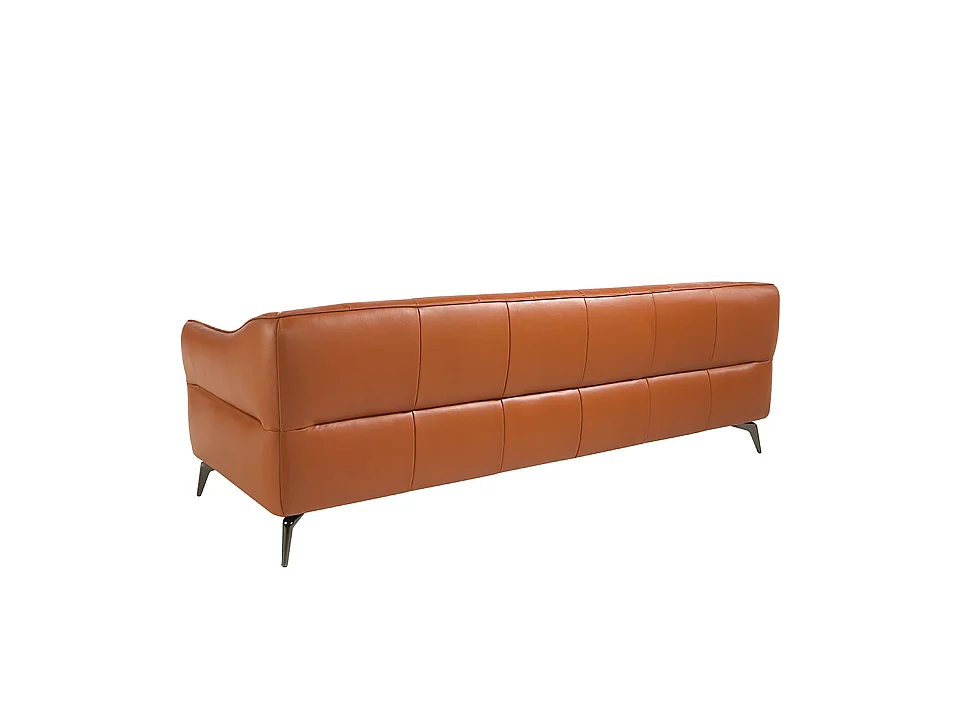 3-zitsbank bekleed in bruin rundleder 6169 ANGEL CERDA