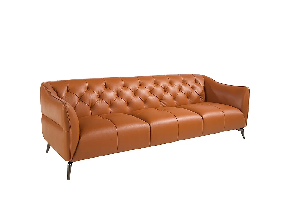 3-osobowa sofa Chester z brązowej skóry 6169 ANGEL CERDA