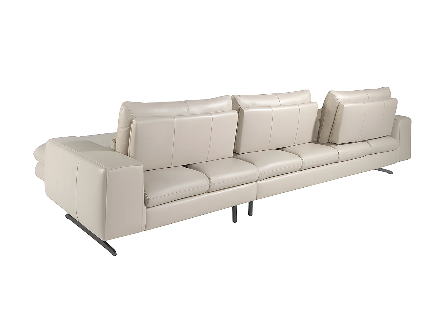 Ecksofa (R) in Leder mit verstellbarer Rückenlehne  6152 ANGEL CERDA