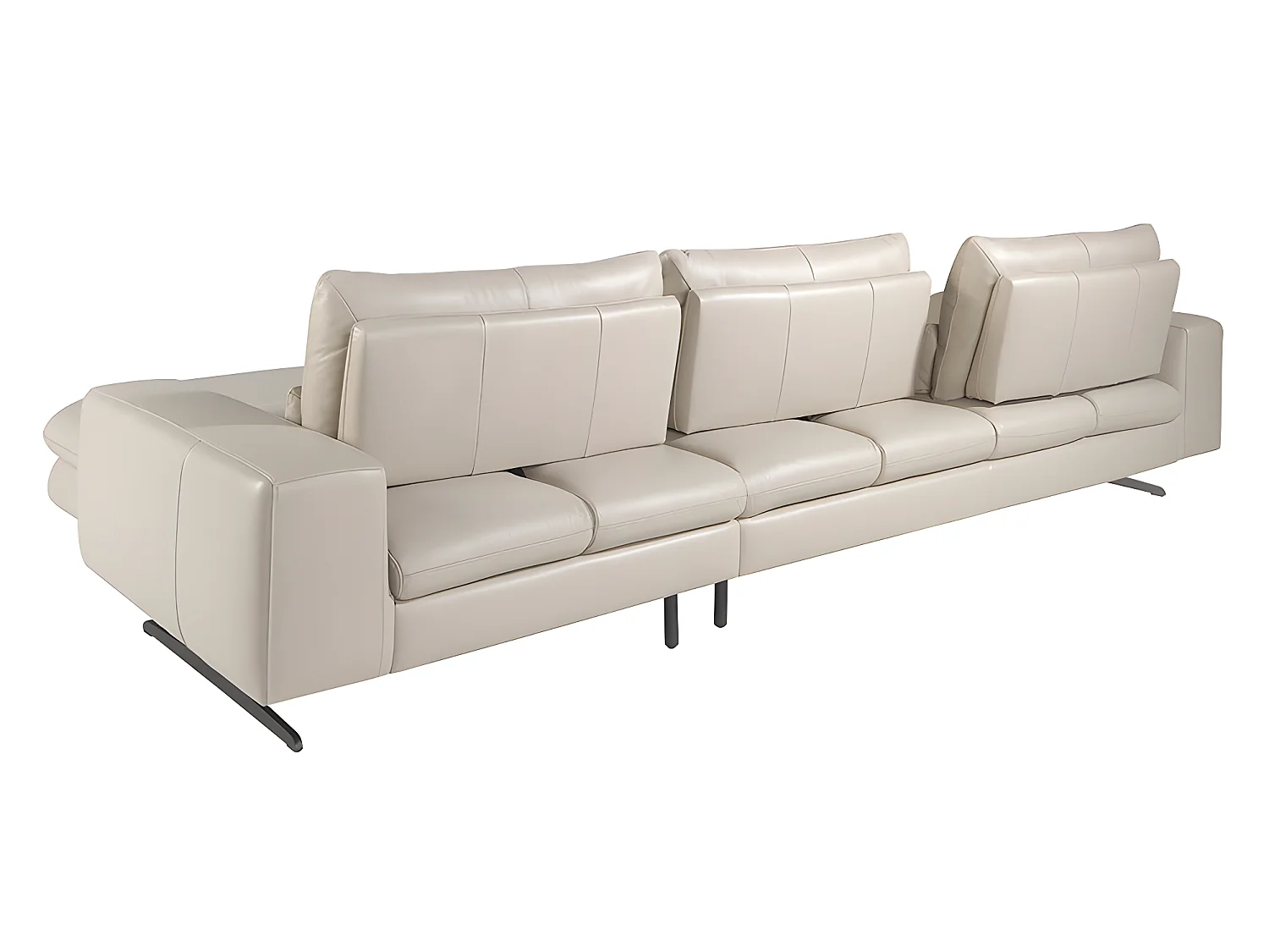 Ecksofa (R) in Leder mit verstellbarer Rückenlehne  6152 ANGEL CERDA