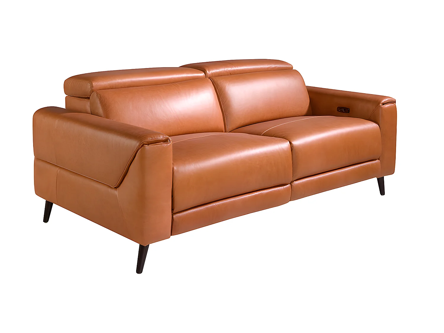 Divano a 3 posti in pelle con cuscini relax   6148 ANGEL CERDA